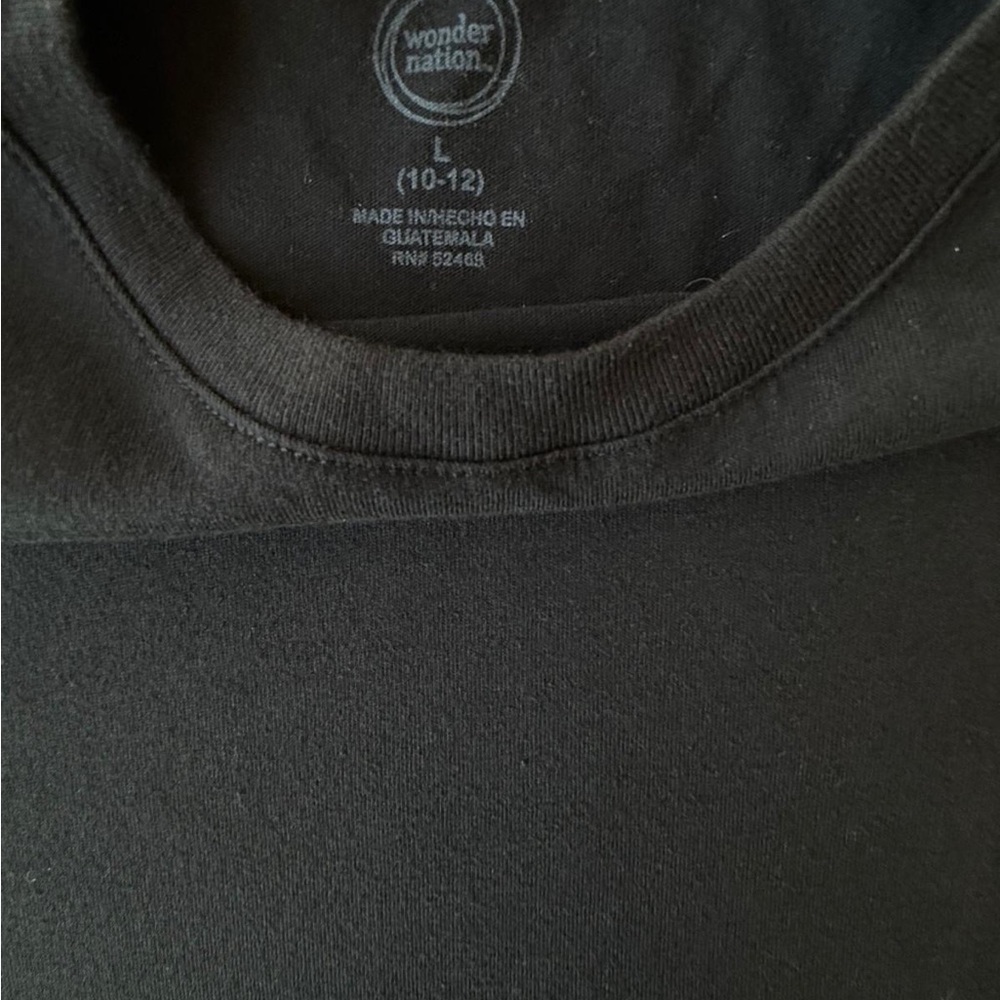 Wonder Nation Men's Classic Black Tee